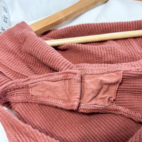 NWOT Free People Intimately Autumn Cozy Ribbed Off Shoulder Bodysuit Rust Small - Picture 6 of 6